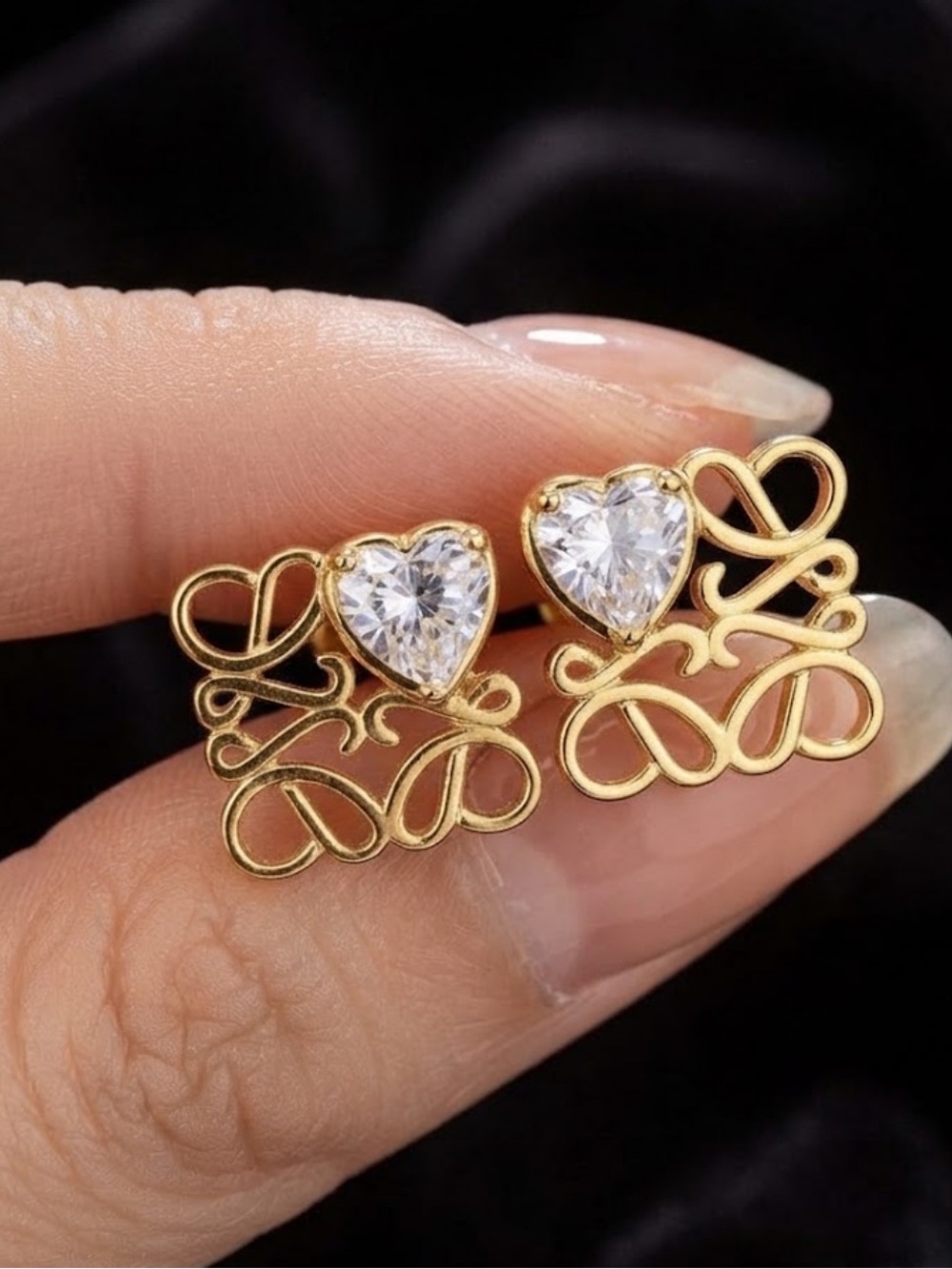 LOEWE Anagram Stud Earrings